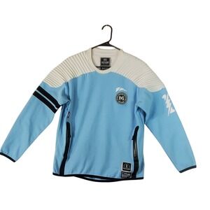 Postgame Outfitters Mens Light Blue Athletic Pullover Sweatshirt Crew Neck Sz M